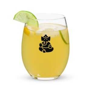 cgk.ink barware Ganesh Blessing Stemless Wine Glass Ganesh Blessing Stemless Wine Glass ENTERTAINING cgk.ink