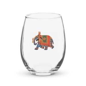 cgk.ink barware Ornate Elephant Stemless Wine Glass Ornate Elephant Stemless Wine Glass ENTERTAINING cgk.ink