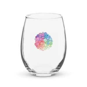 Cluster Mandala Stemless Wine Glass ENTERTAINING cgk.ink