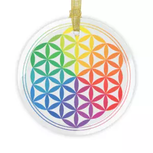 Flower of Life Mandala Glass Ornament Bundles MANDALAS cgk.ink