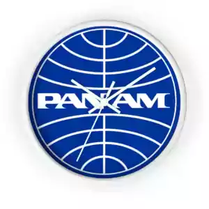 Pan Am Departs Wall Clock CLOCKS cgk.ink