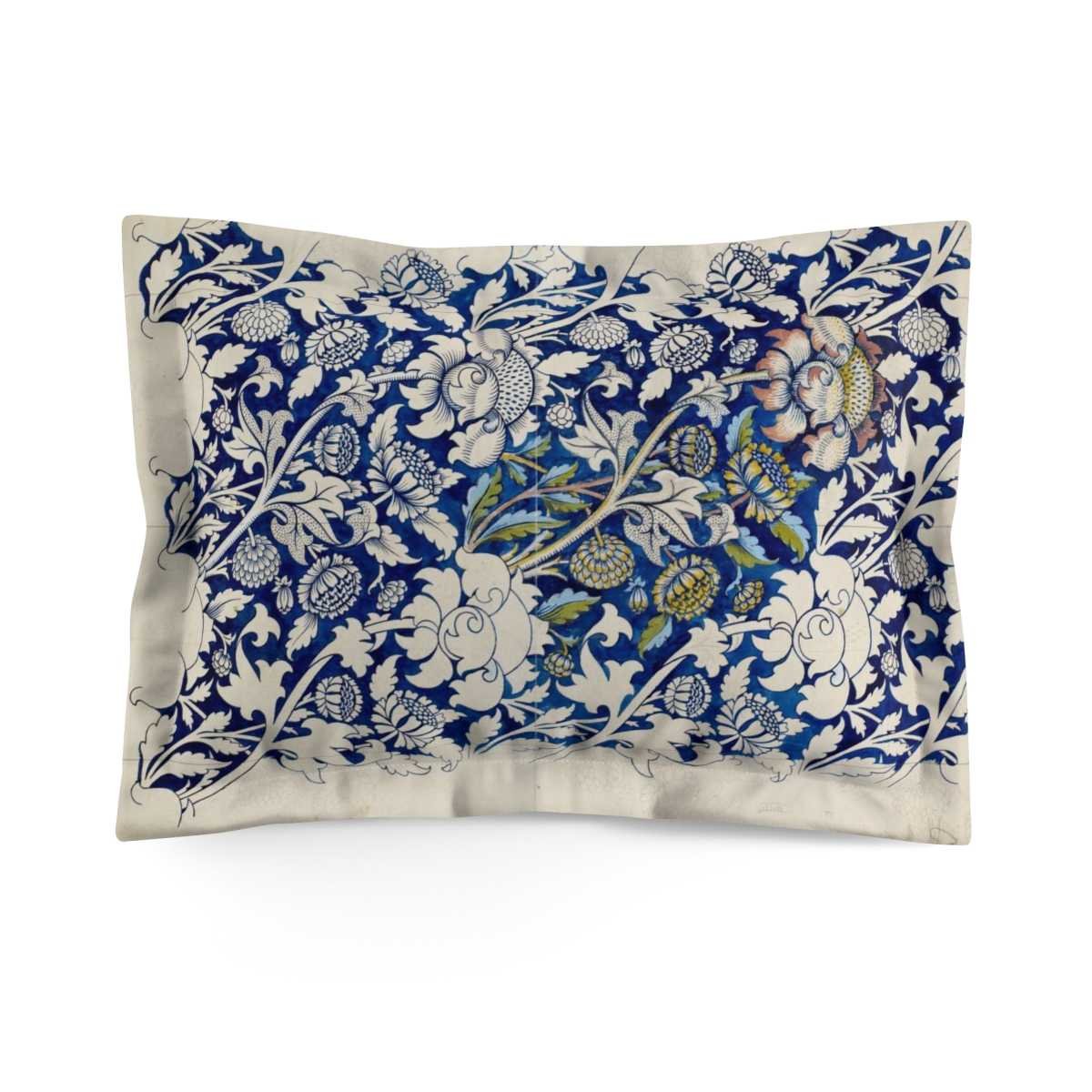 cgk.ink British Blue Floral Morris Microfiber Pillow Sham Blue Floral Morris Microfiber Pillow Sham BED & BATH cgk.ink