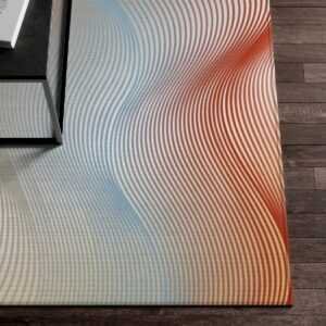 Rose Sine Wave Dornier Rug