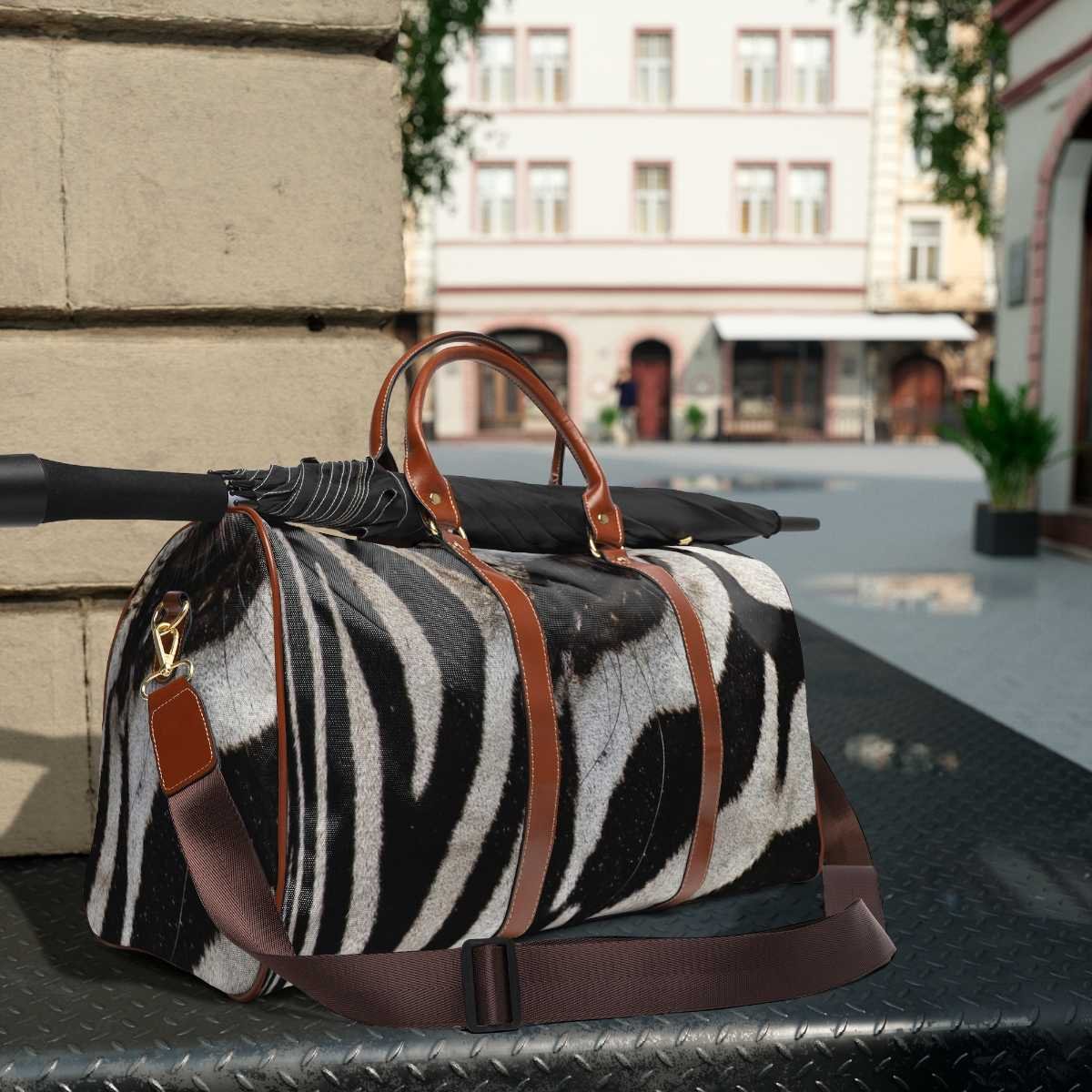 Double Zebra Waterproof Travel Bag - Image 8