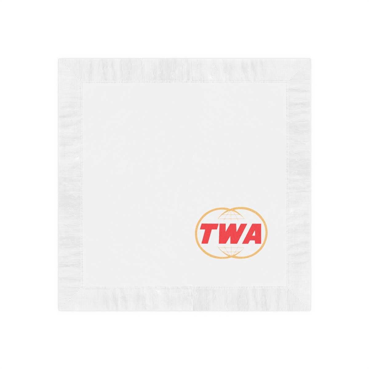 TWA White Coined Napkins (50 pcs) - Image 2