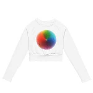 cgk.ink casual Color Wheel Recycled Long-Sleeve Crop Top Color Wheel Recycled Long-Sleeve Crop Top the ECO-LOGIC COLLECTION cgk.ink