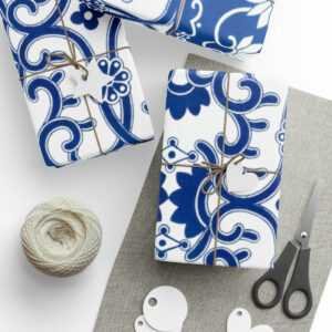 Blue Porcelain Wrapping Papers ACCESSORIES & GIFTS cgk.ink