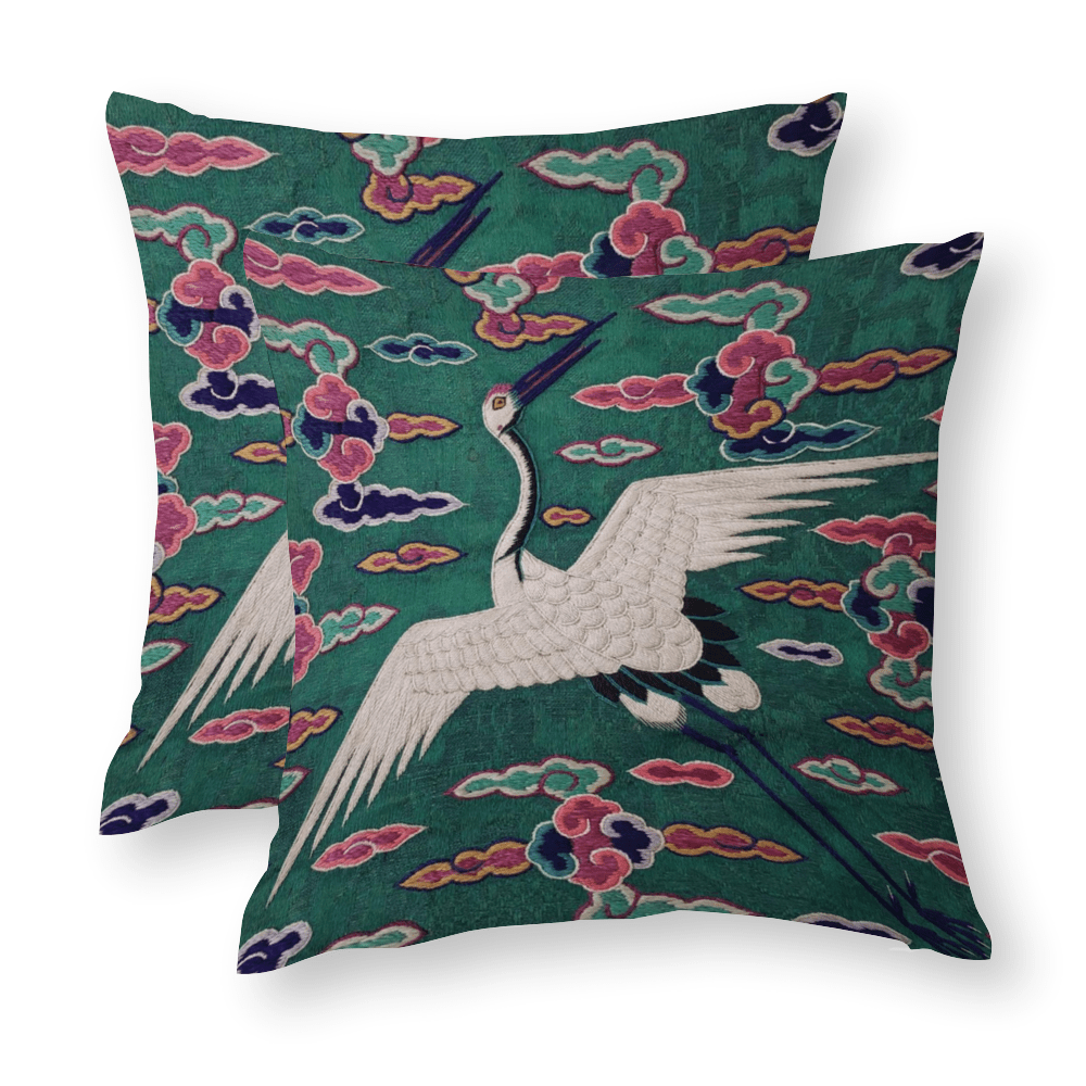 Soaring Crane Decorative Pillowcase - Image 4