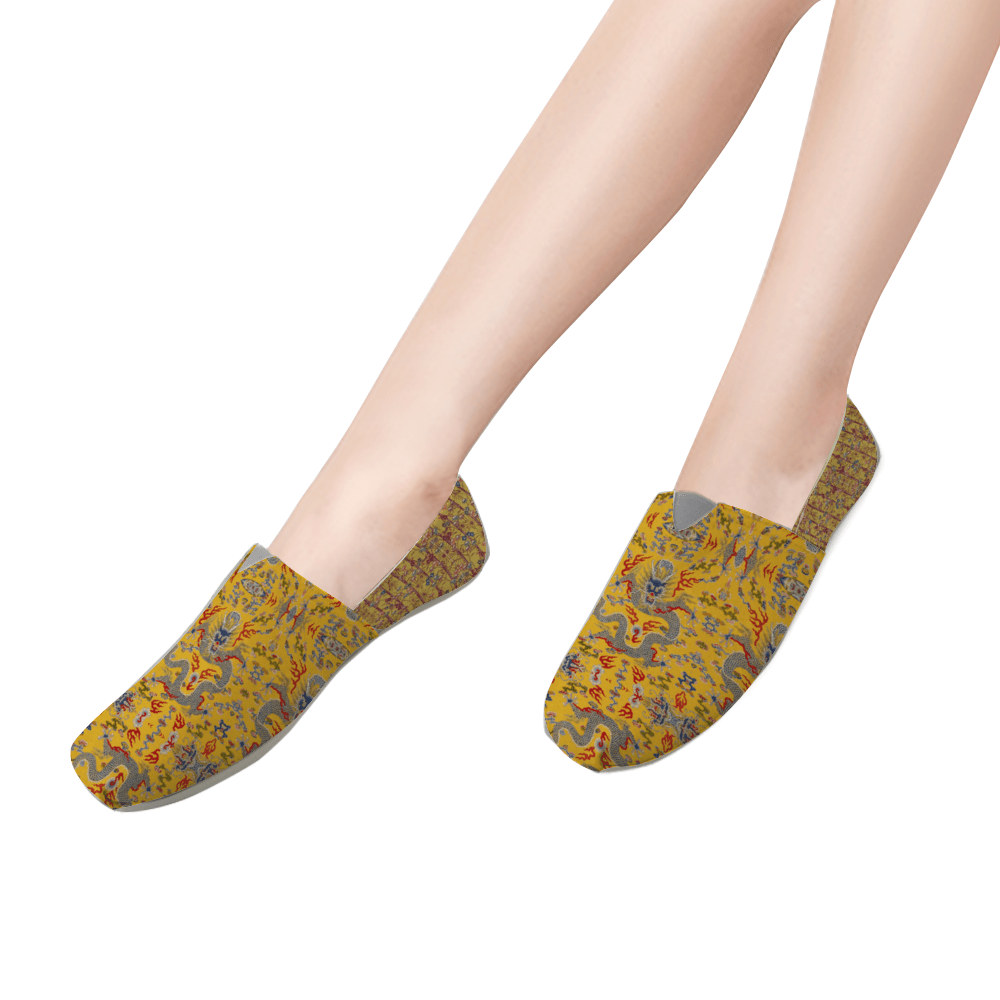 Yellow Bamboo Dragon Espadrilles - Image 8