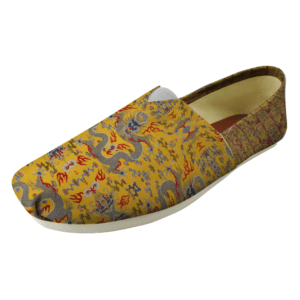 Yellow Bamboo Dragon Espadrilles FOOTWEAR cgk.ink