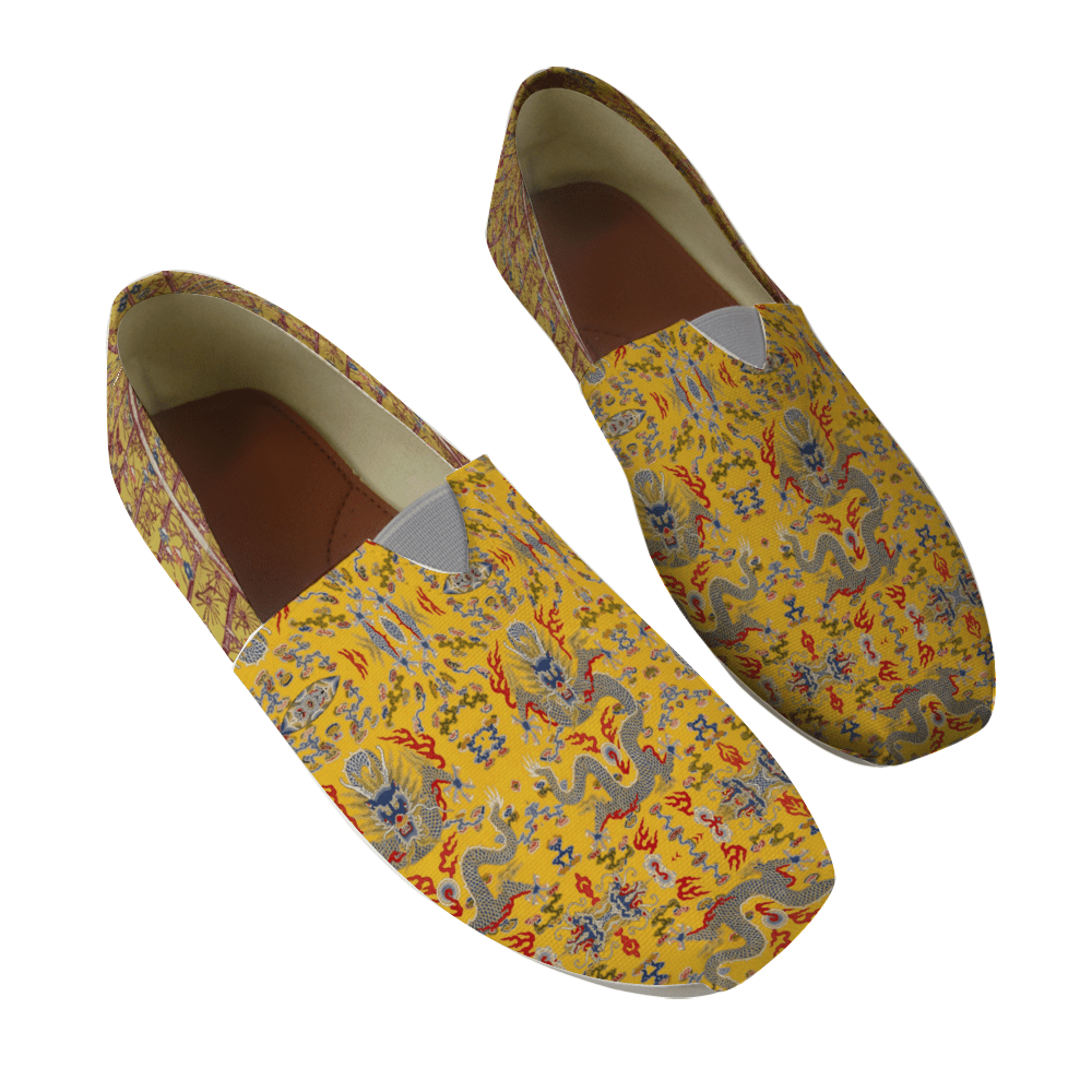 Yellow Bamboo Dragon Espadrilles - Image 6