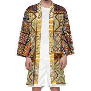 Racinet-Inspired Haori Unisex Kimono "moyen âge"