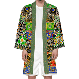 Racinet-Inspired Haori Kimono "médiéval"