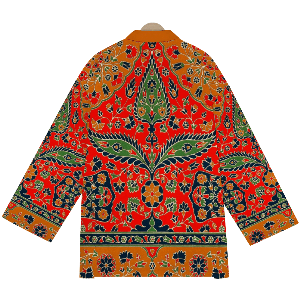 Coral Dragon Tang Suit Long-Sleeved Classic Jacket - Image 2