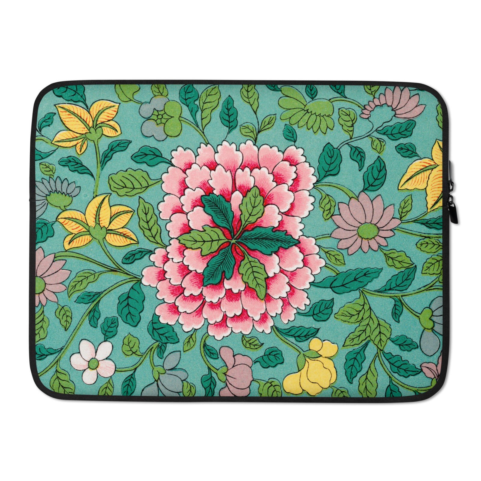 Racinet: Jade Flower (detail) Laptop Sleeve - Image 2