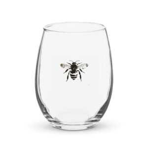 Honeybee Stemless Wine Glass ENTERTAINING cgk.ink