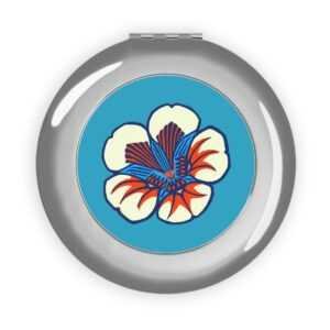 Bali Hibiscus Compact Travel Mirror