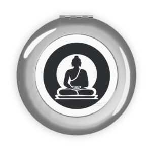 Serene Buddha Compact Travel Mirror