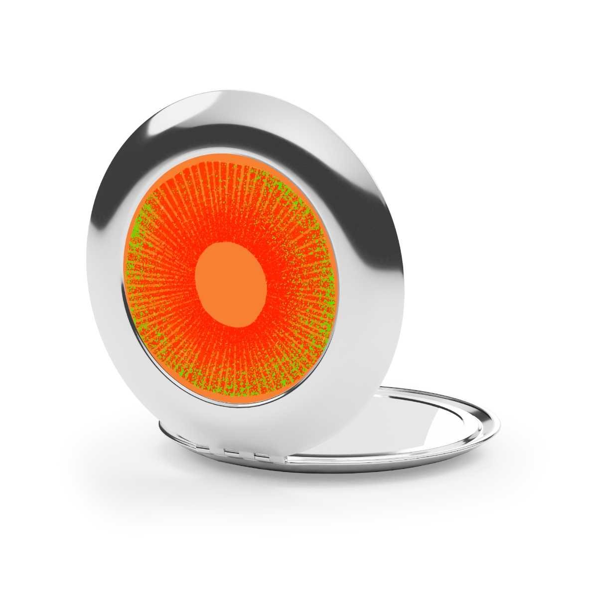 Orange Sunrise Compact Travel Mirror