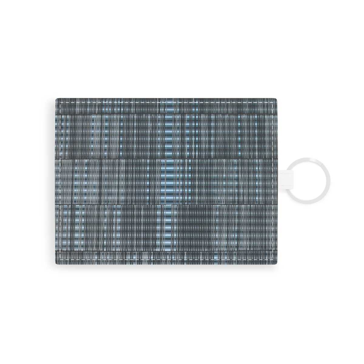 Stage Blue Saffiano Leather Card Holder