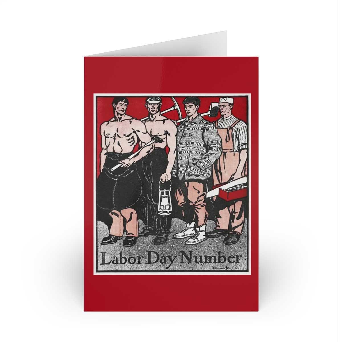Edward Penfield: "The Labor Day Number" Greeting Cards - Image 4