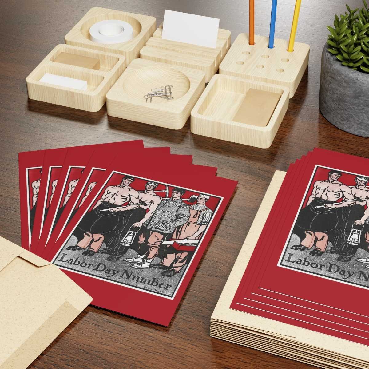 Edward Penfield: "The Labor Day Number" Greeting Cards - Image 3