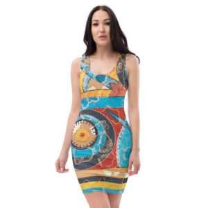 Great S Spiral Frieze Slim Dress inspired by FINE ART cgk.ink