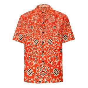 Red Orbit Recycled Polyester Button Shirt MEN'S cgk.ink