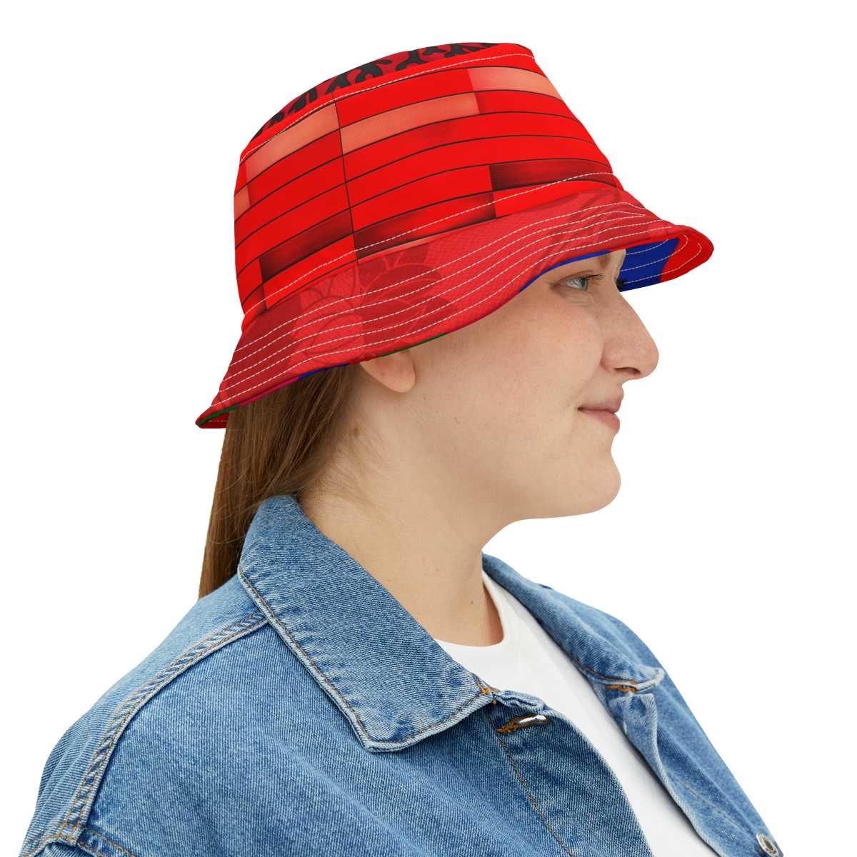 Red Levels Bucket Hat