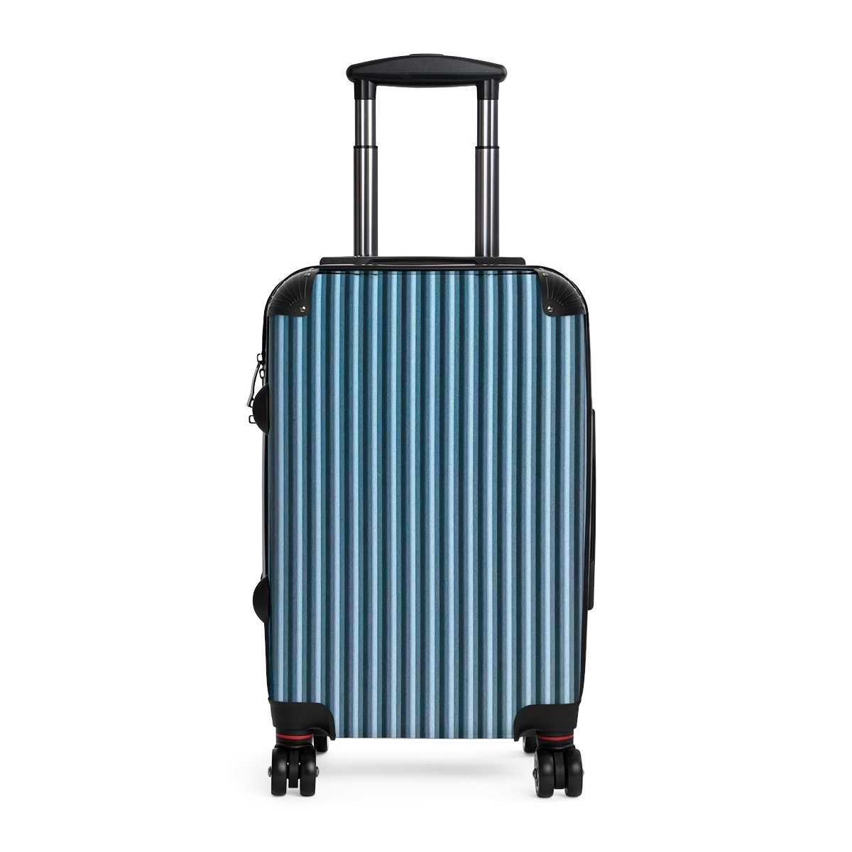 Pinstripe Roller Suitcase - Image 20