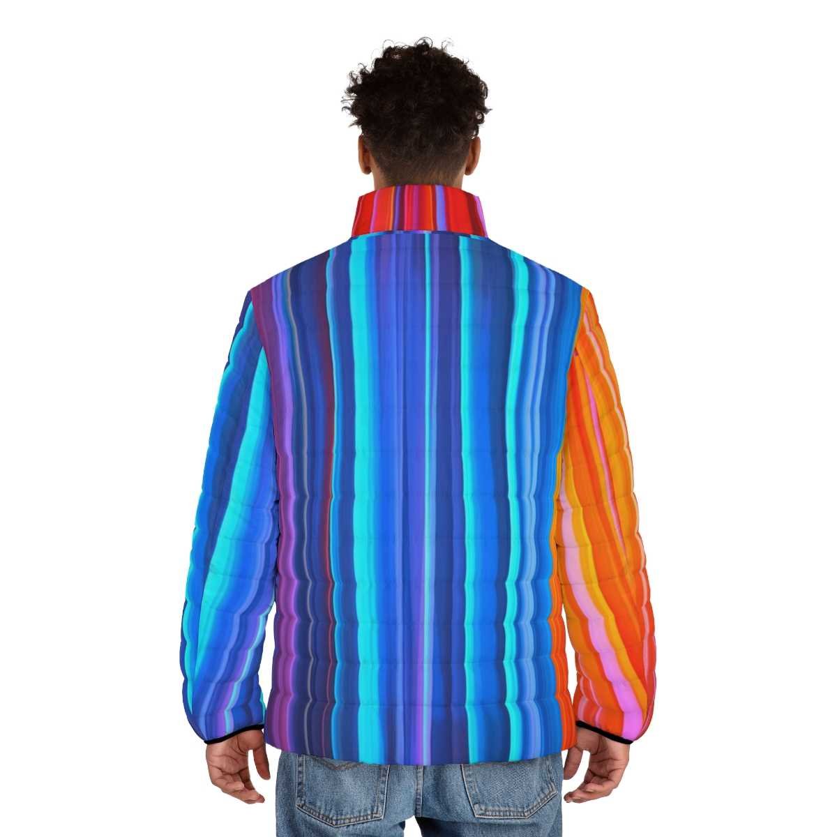 Prismatic Men's Puffer Jacket - Image 11