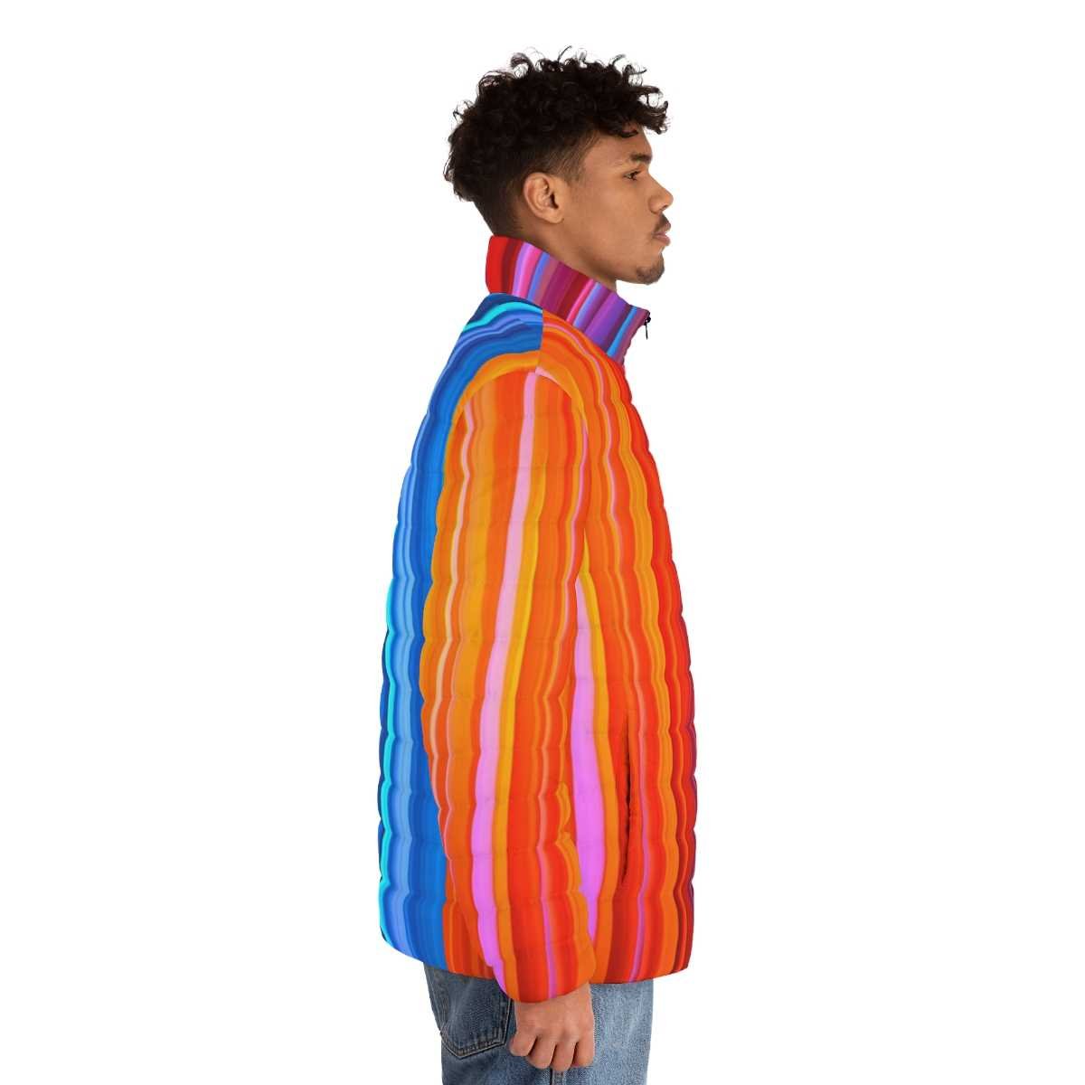 Prismatic Men's Puffer Jacket - Image 12
