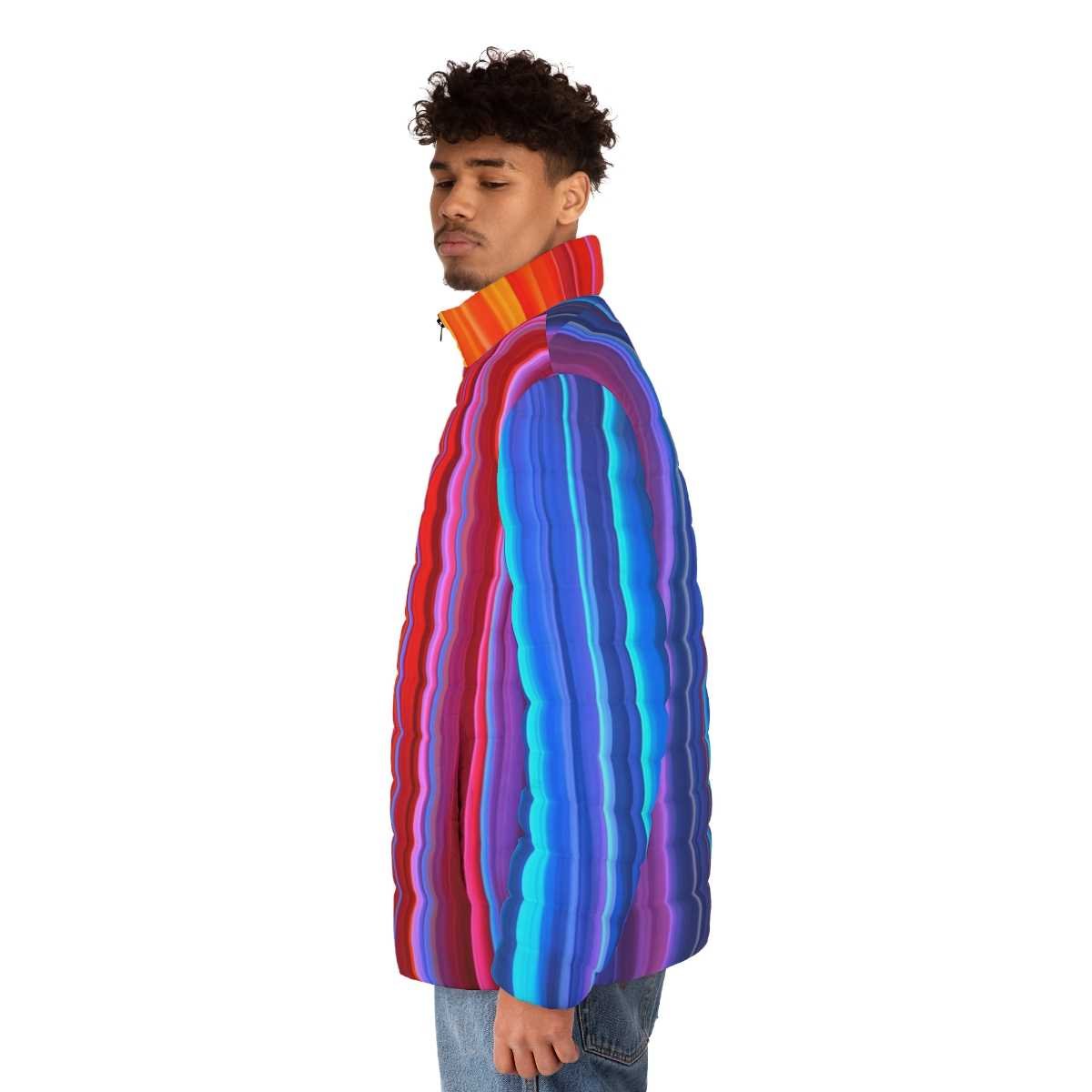 Prismatic Men's Puffer Jacket - Image 13