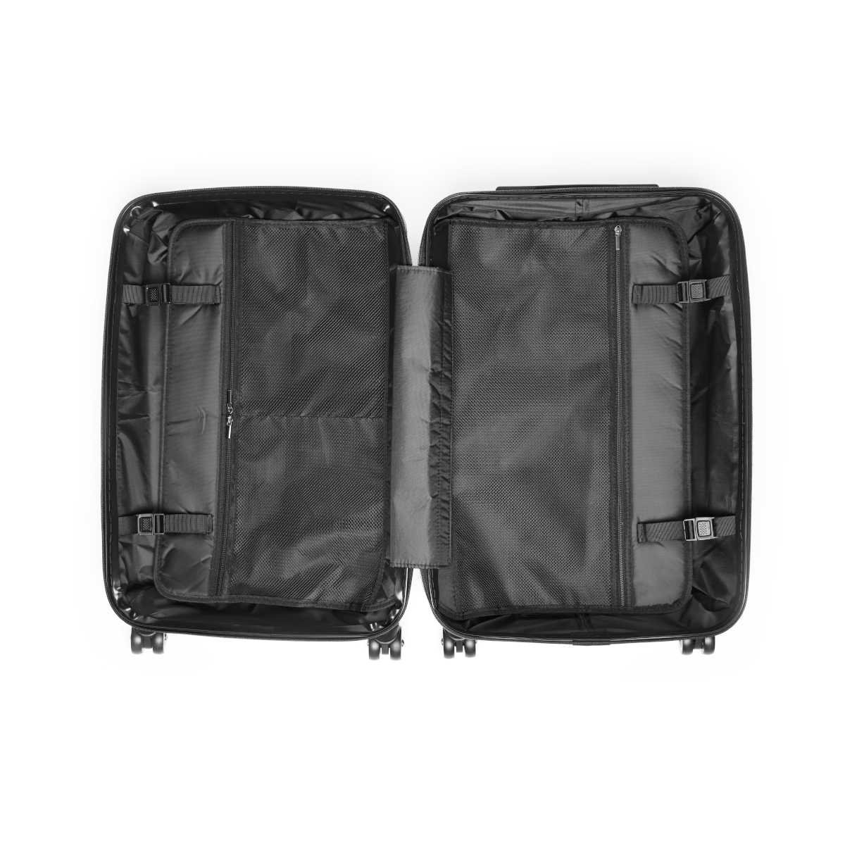 Pinstripe Roller Suitcase - Image 16