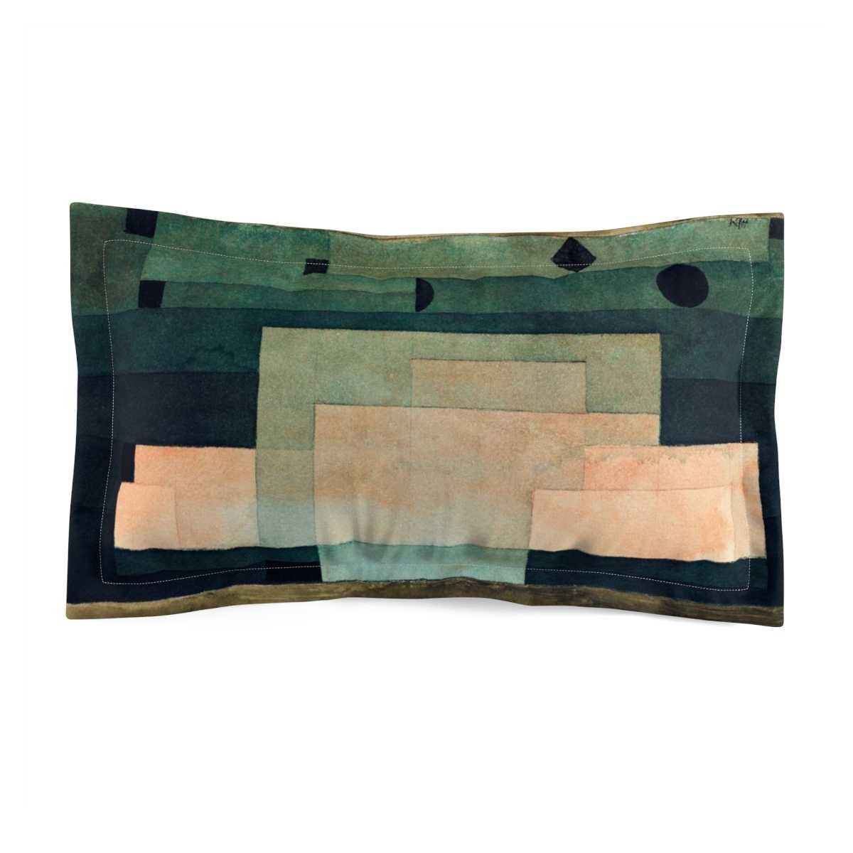 Paul Klee: "The Firmanent Above the Temple" Microfiber Pillow Sham