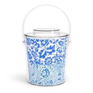 cgk.ink blue Double Blue Ice Bucket with Tongs Double Blue Ice Bucket with Tongs ENTERTAINING cgk.ink