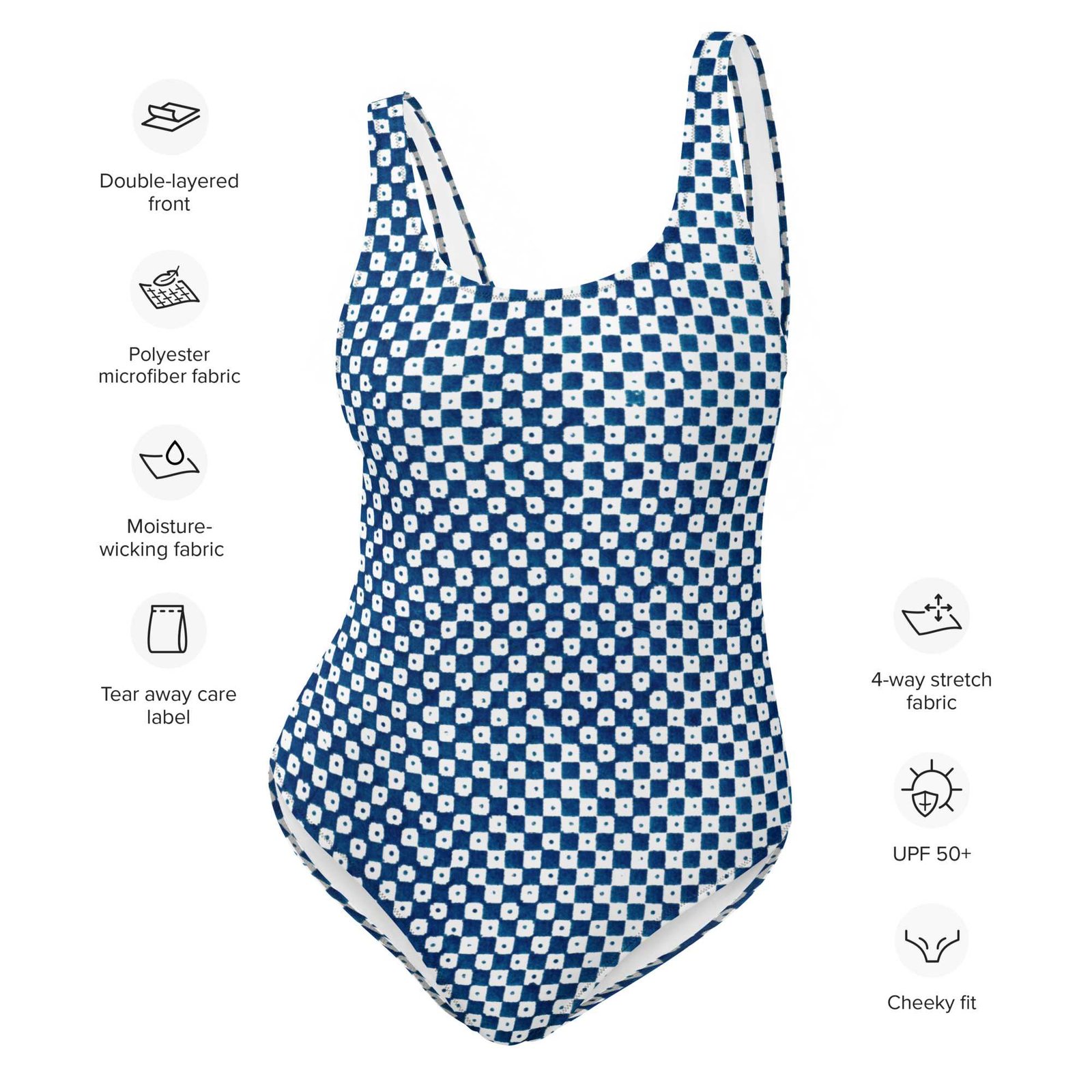 Blue Line One-Piece Swimsuit - Image 7