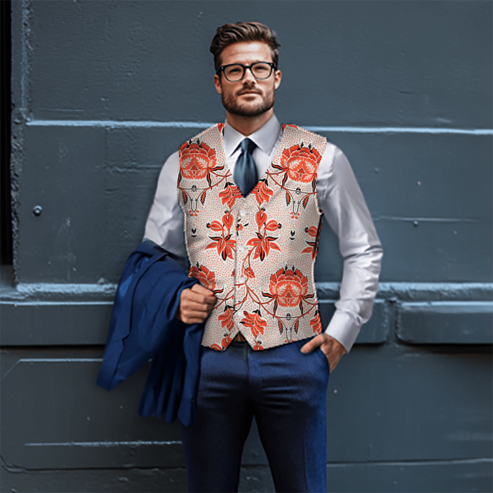 Crimson Rampart Men's Dress Vest - Image 5