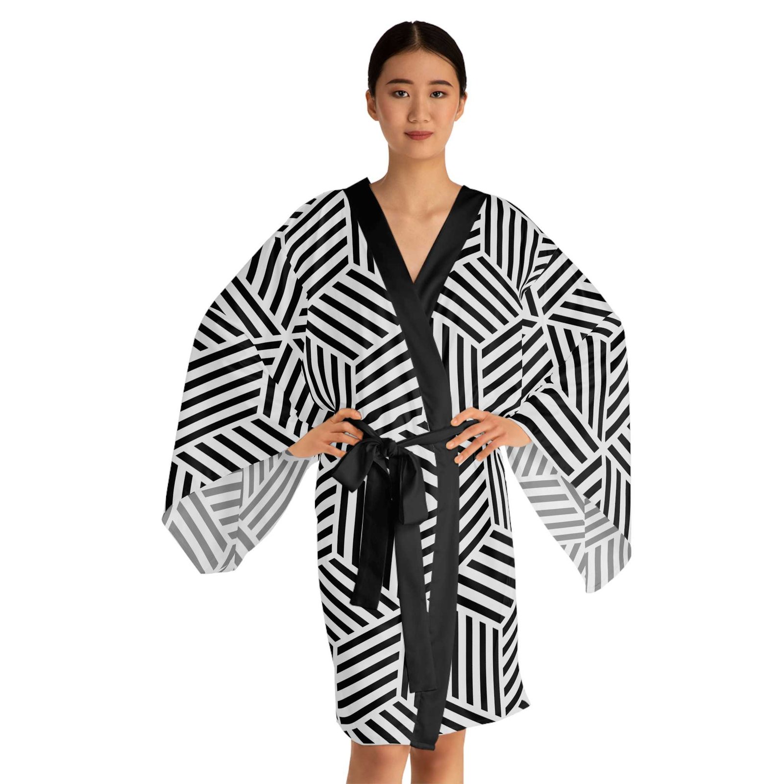 Ligne Long Sleeve Kimono Robe - Image 2