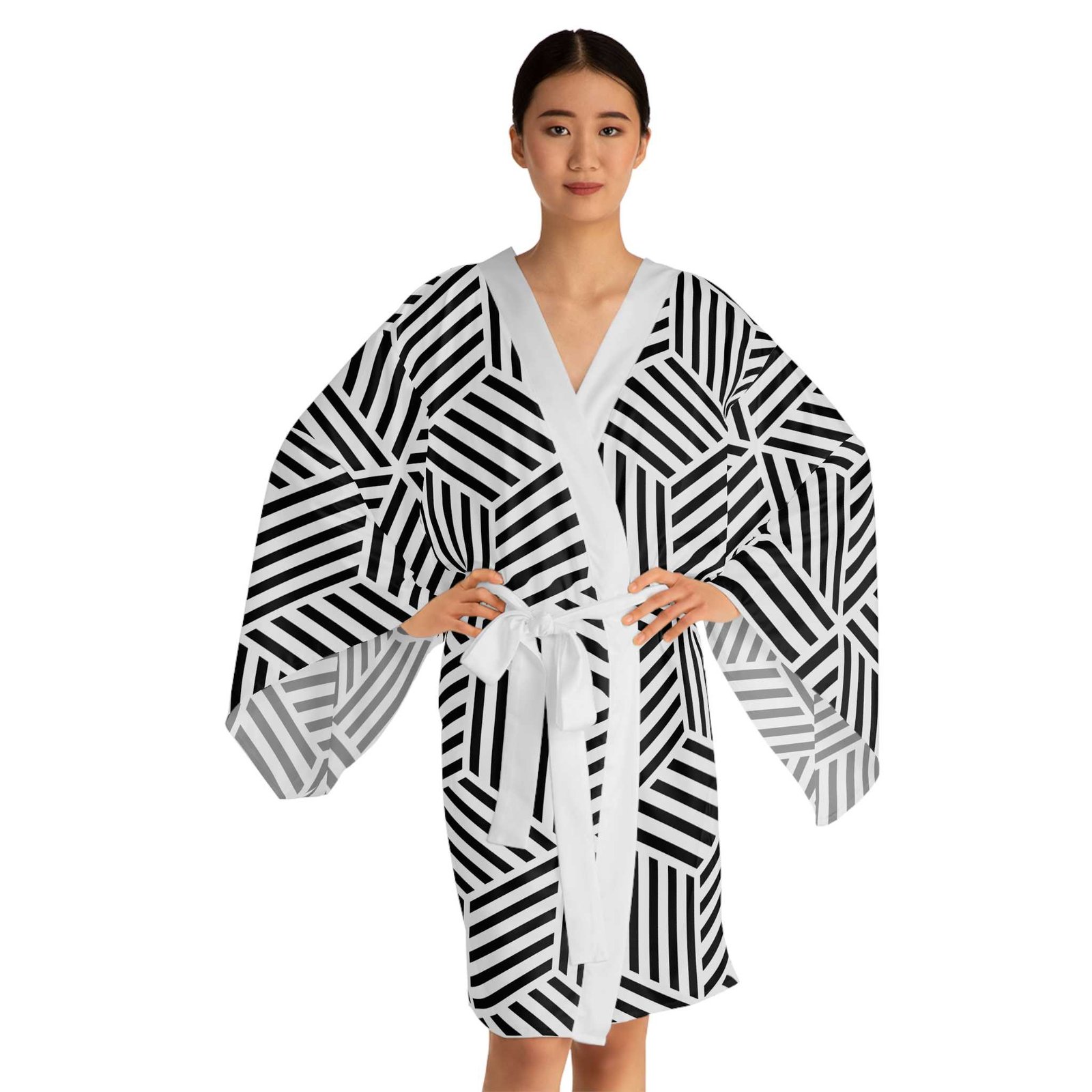 Ligne Long Sleeve Kimono Robe - Image 10