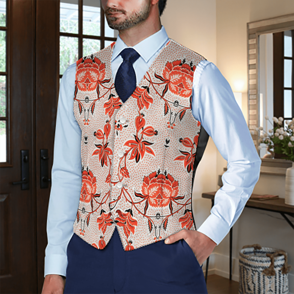 Crimson Rampart Men's Dress Vest - Image 3