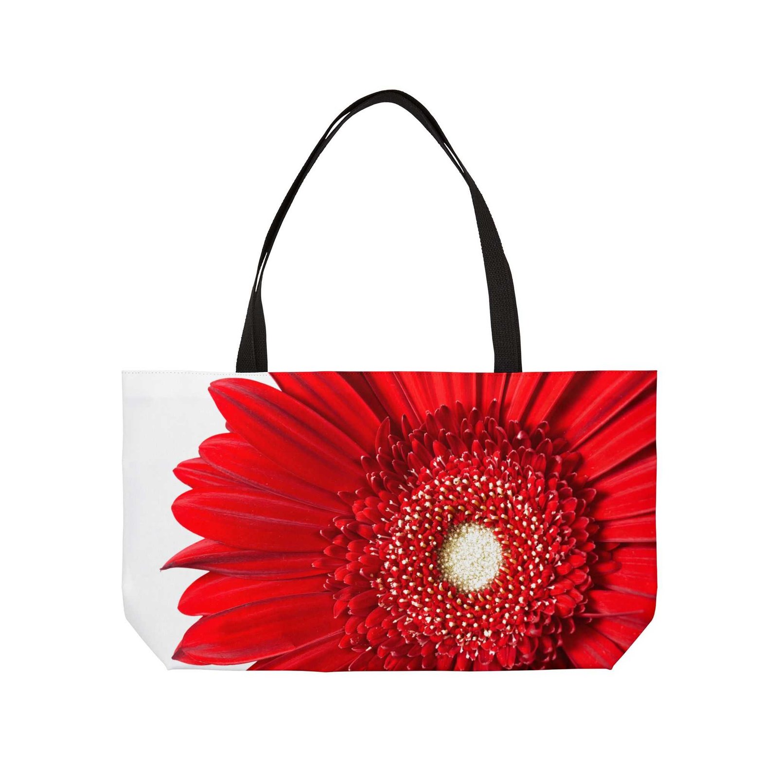 Vibrant Red Gerbera Daisy Weekender Tote Bag - Perfect for Travel & Special Occasions