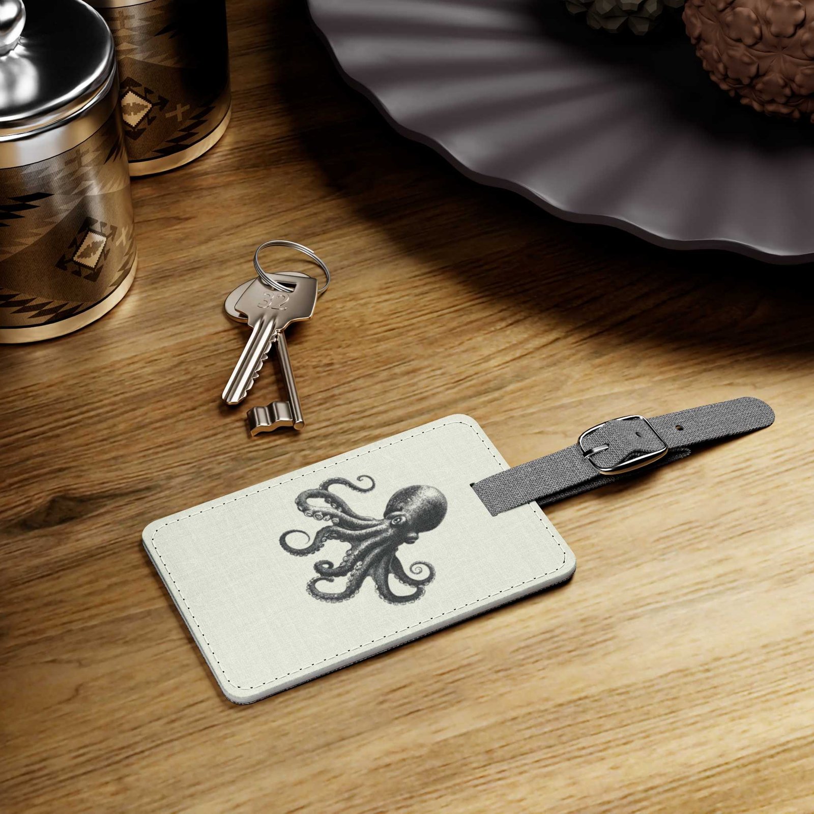 Mr. Octopus Vacations Luggage Tag - Image 3