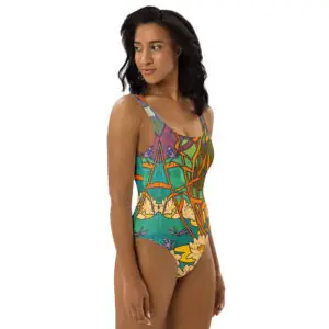 All over print one piece swimsuit white right 687b1b0bd0cda
