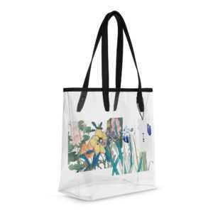 Ohara Koson: Ethereal Lilies Clear Tote Bag the ECO-LOGIC COLLECTION cgk.ink