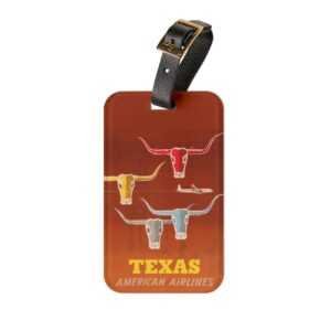 American Airlines to Texas Luggage Tag TRAVEL GEAR cgk.ink