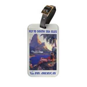 Pan Am South Sea Isles Luggage Tag TRAVEL GEAR cgk.ink