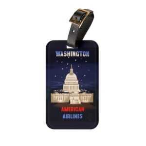 Vintage American Airlines Washington DC Luggage Tag TRAVEL GEAR cgk.ink