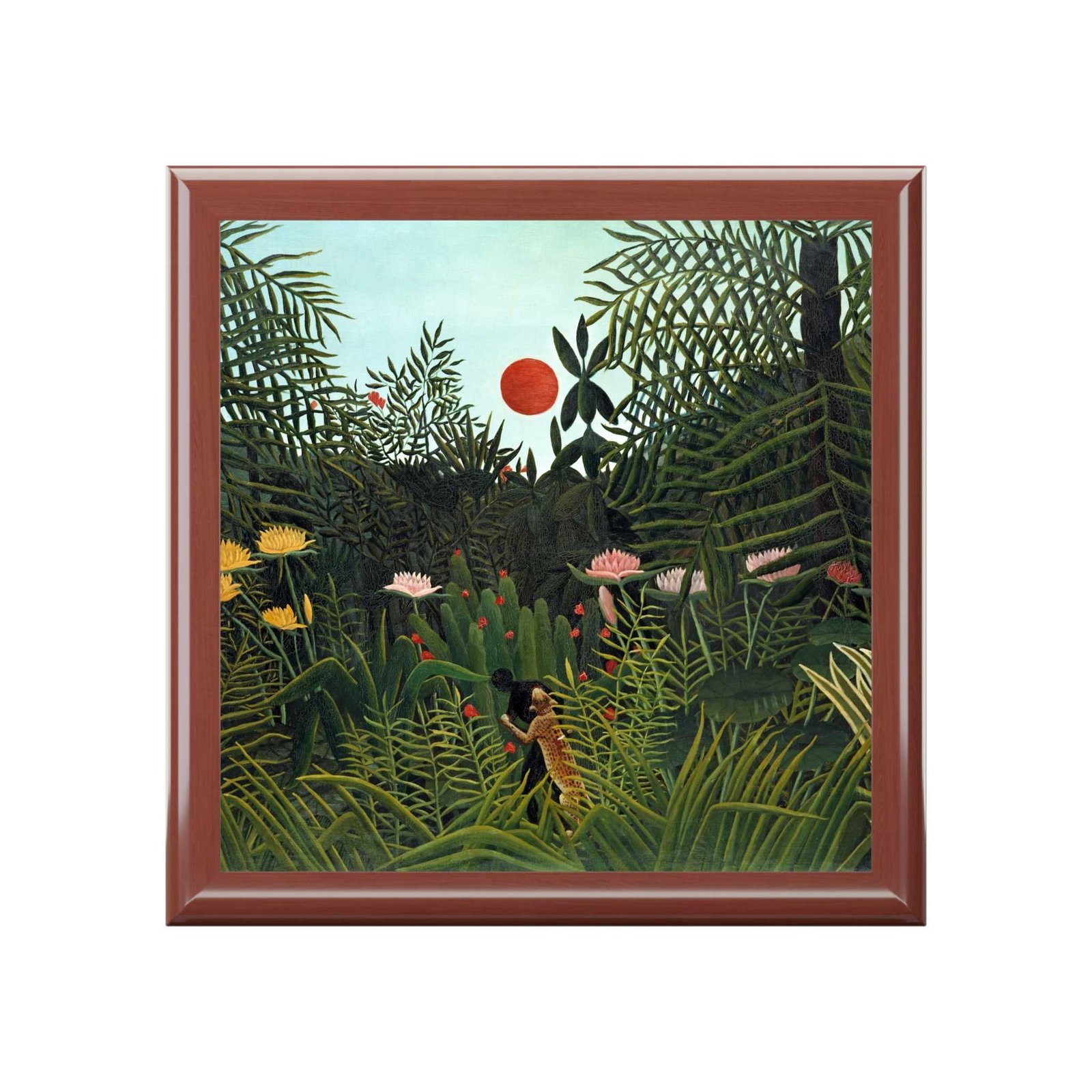cgk.ink Fauvist Fine Art Henri Rousseau: Virgin Forest with Sunset (1910) Jewelry Box Henri Rousseau: Virgin Forest with Sunset (1910) Jewelry Box Henri Rousseau cgk.ink