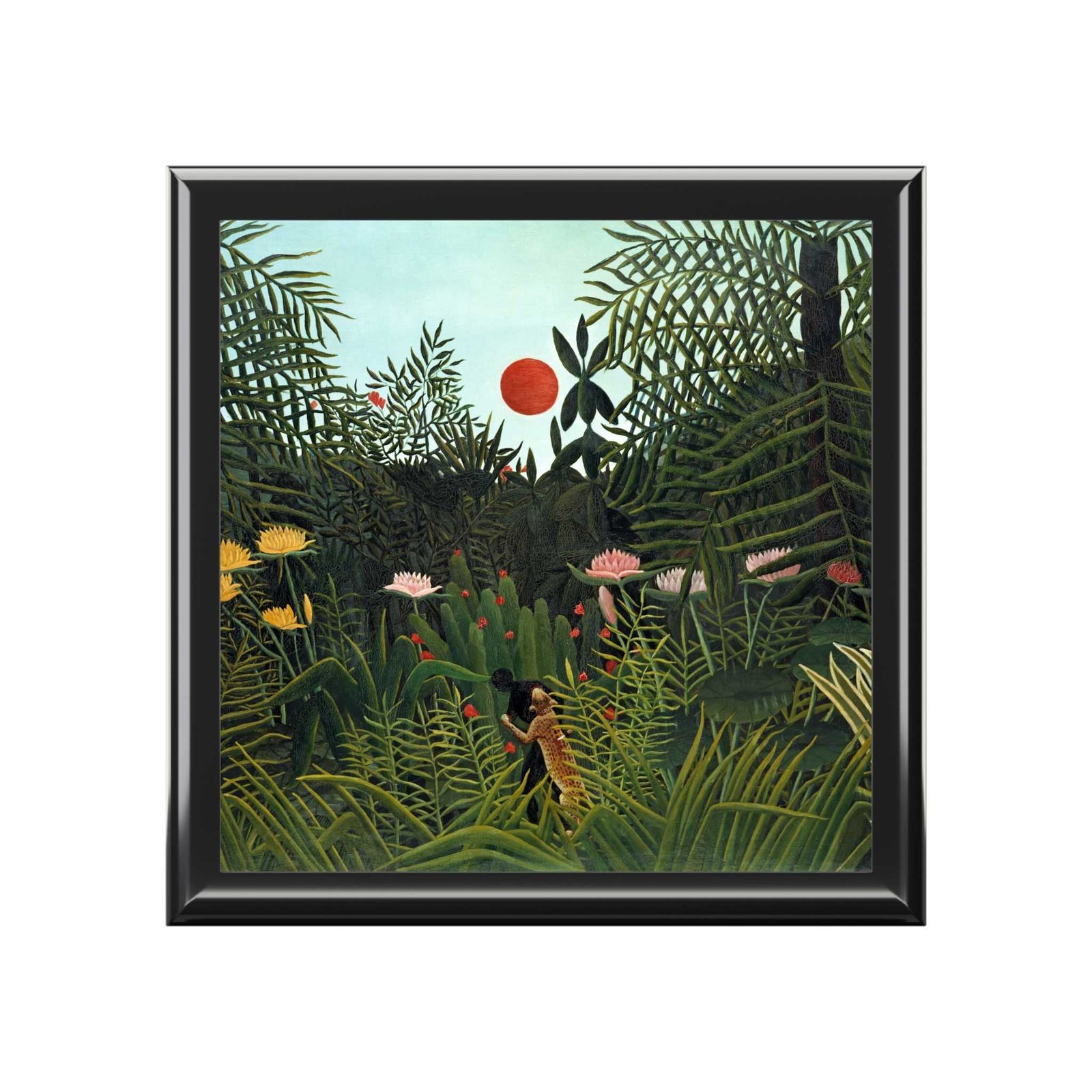 cgk.ink Fauvist Fine Art Henri Rousseau: Virgin Forest with Sunset (1910) Jewelry Box Henri Rousseau: Virgin Forest with Sunset (1910) Jewelry Box Henri Rousseau cgk.ink